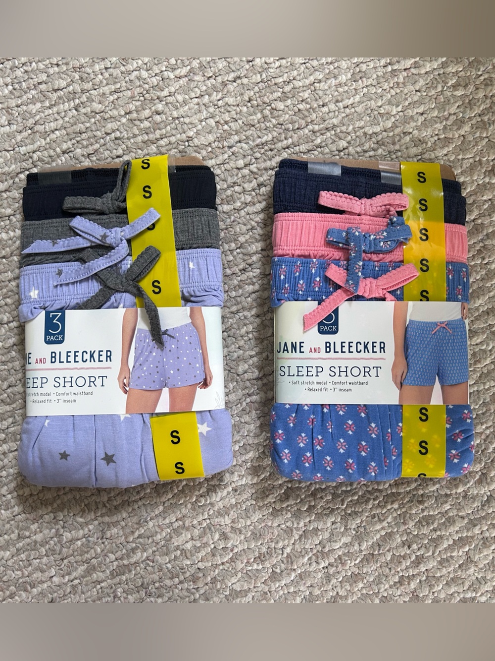 New Jane and Bleecker Women's Sleep Shorts 3-Pack - bundle - Small